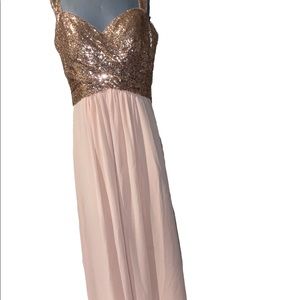 Jasmine dress, rose gold! Perfect for going to weddings or special occasions
